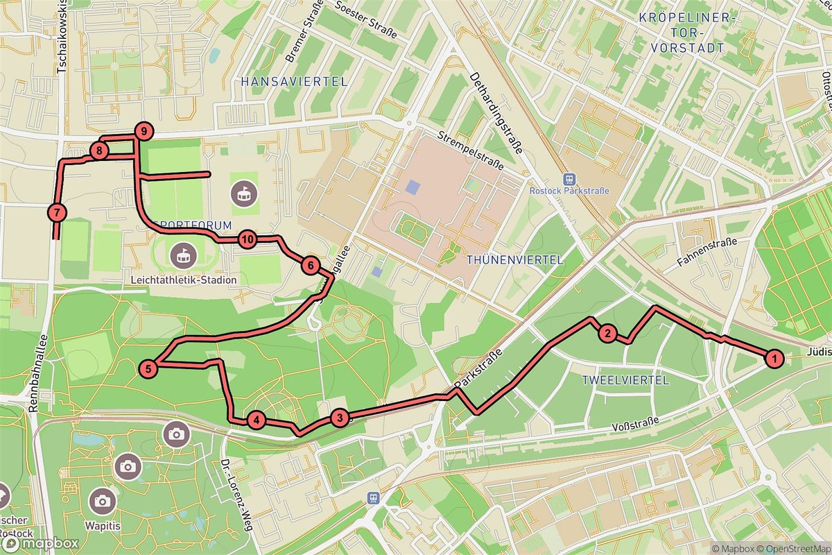 Rostock Audio Tour: Hidden Legends of Hansaviertel's Heart