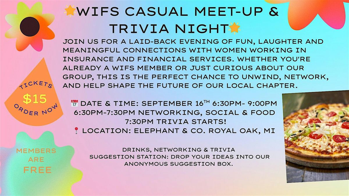 WIFS Casual Meet-Up and Trivia Night