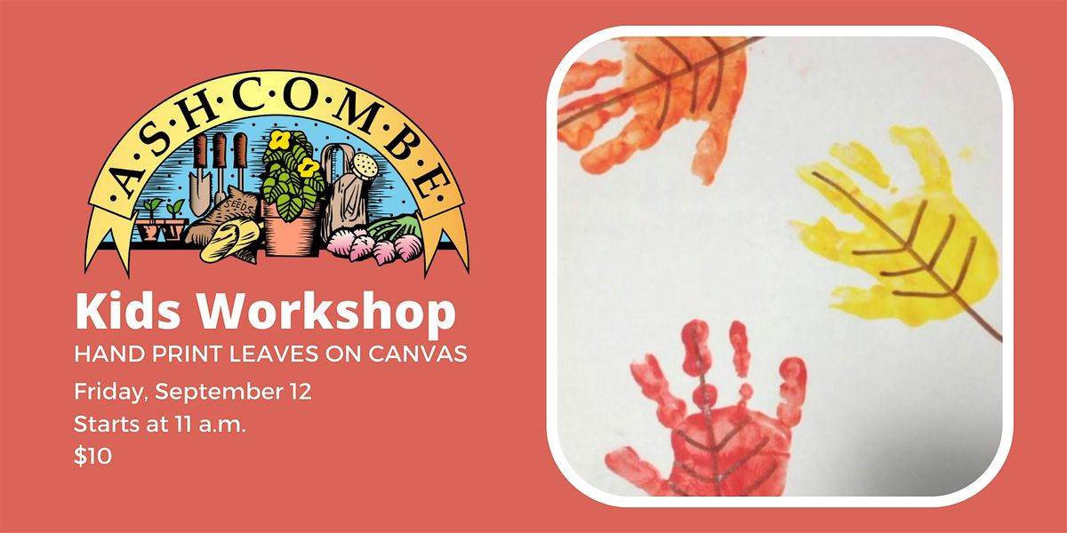 Hand Print Leaves on Canvas