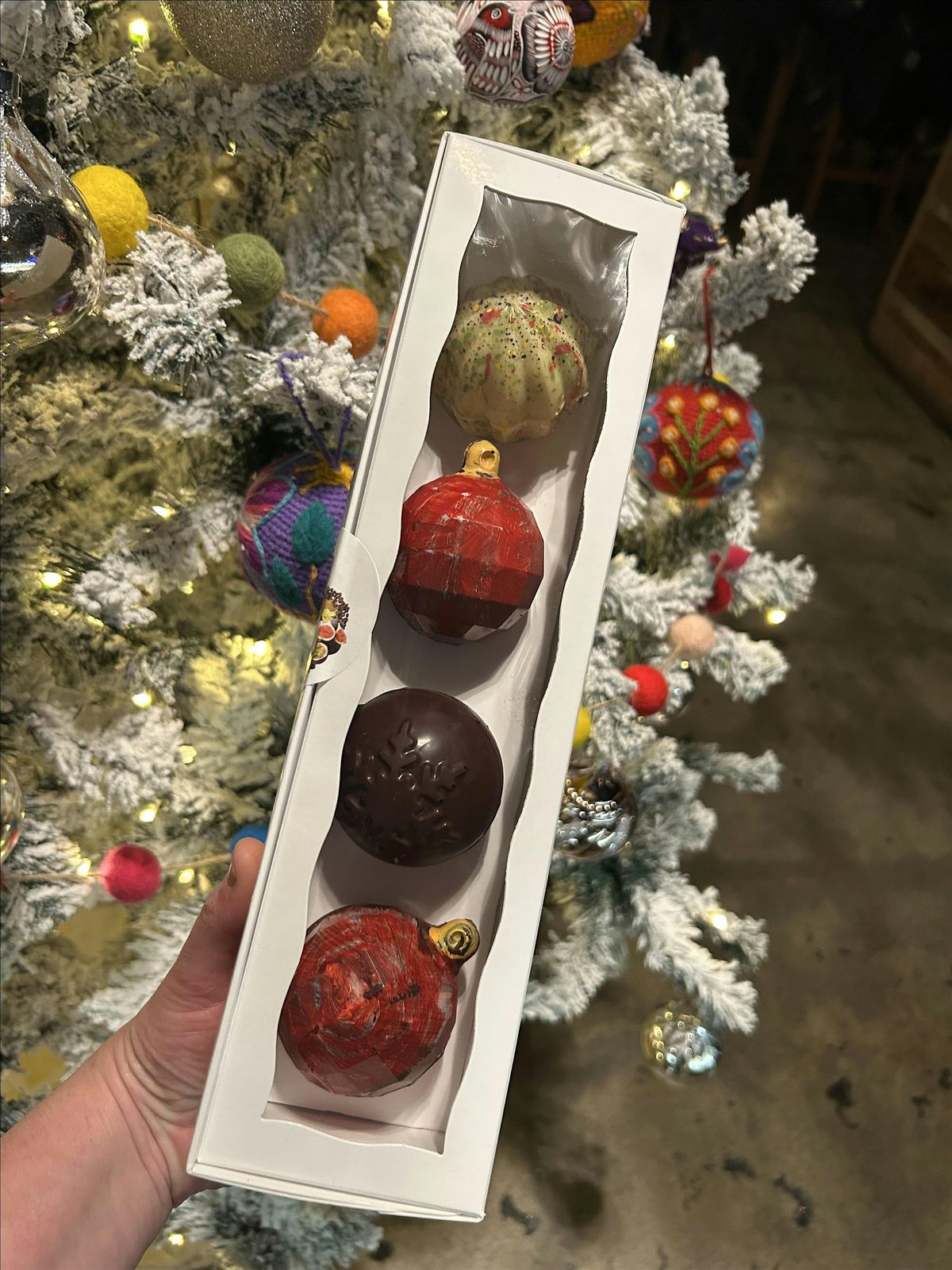 Christmas themed chocolate class