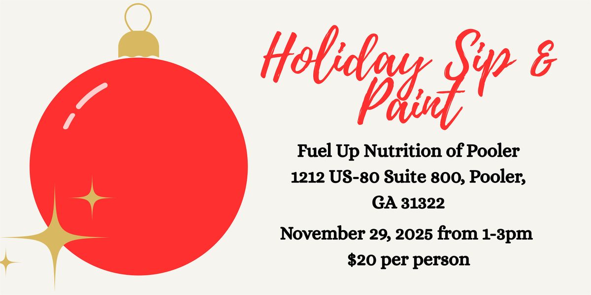 Ornament Glow: Holiday Sip & Paint