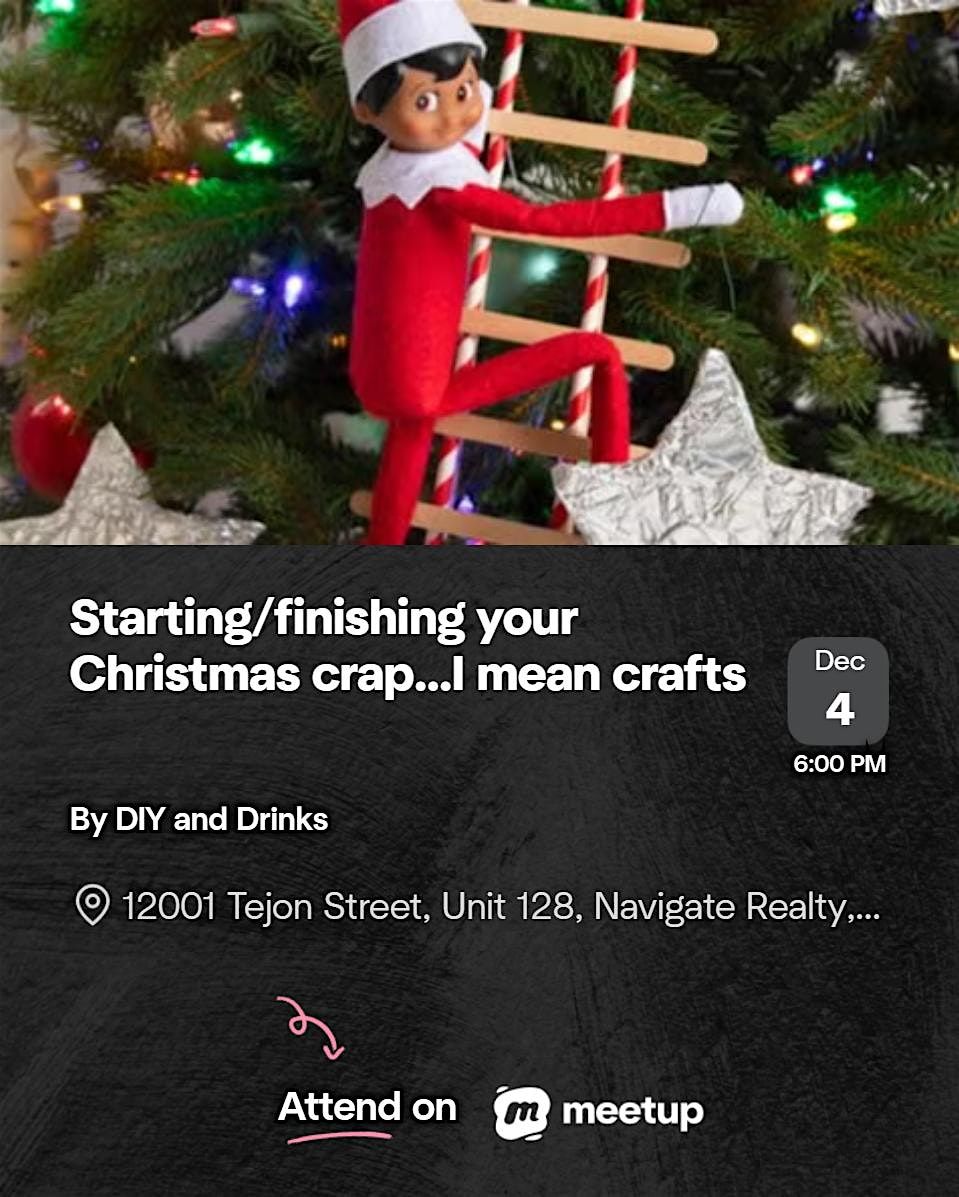 DIY & Drinks: Starting\/finishing your Christmas crap...I mean crafts