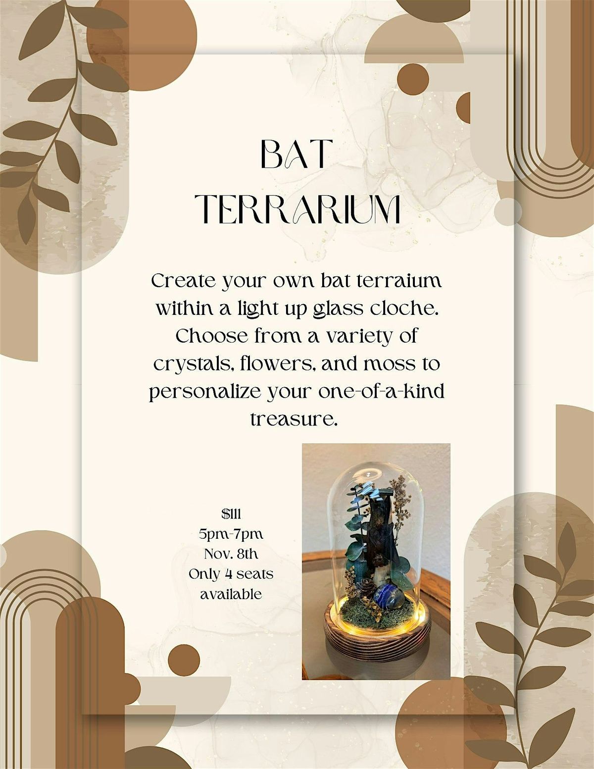 Bat terrarium workshop