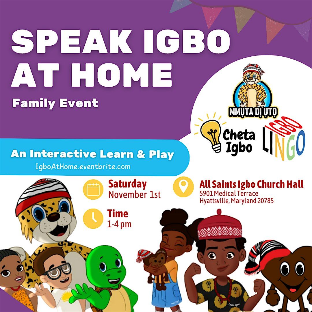 Speak Igbo at Home: An Interactive Learn & Play