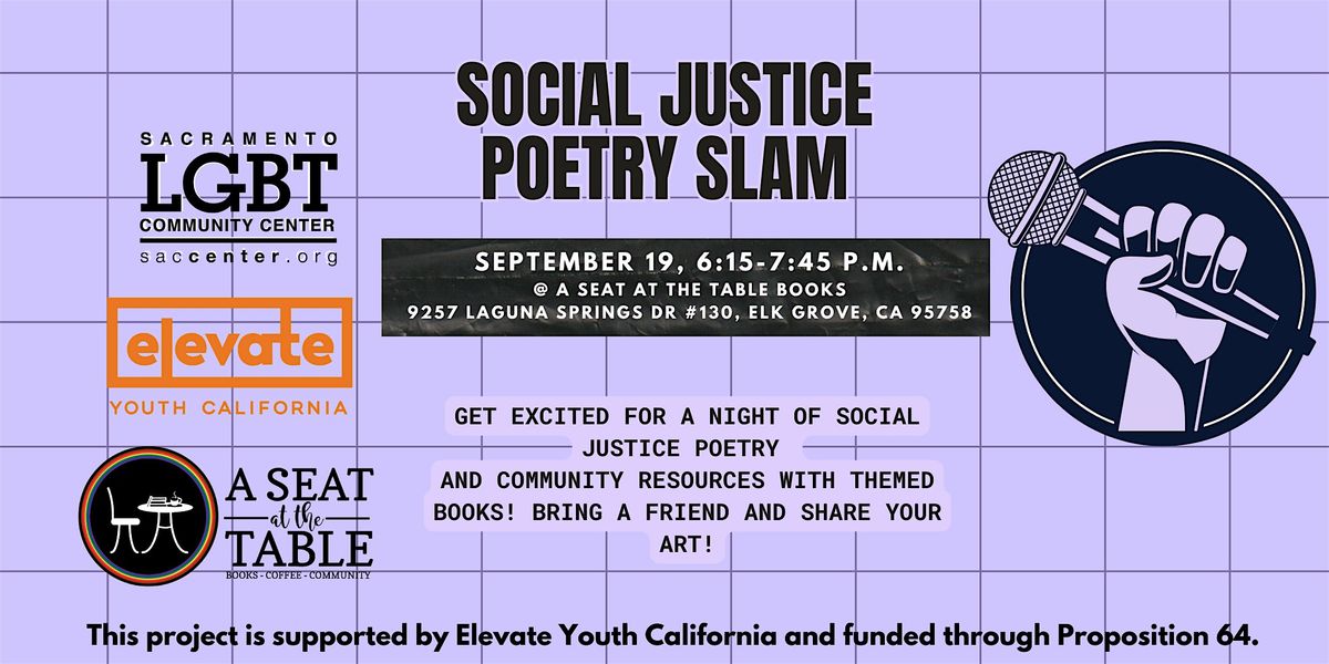 Social Justice Poetry Slam at the Bookstore w\/ Sac LGBT Center