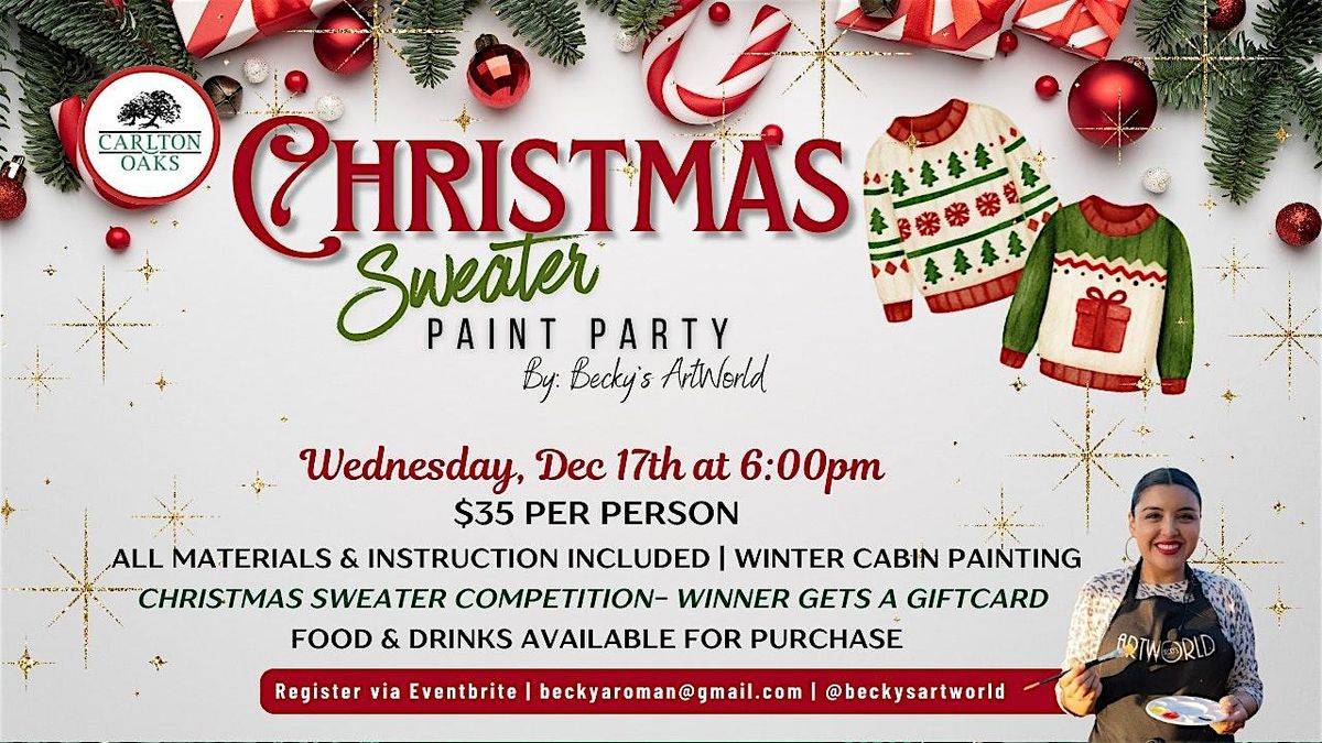 Christmas Sweater Paint Party