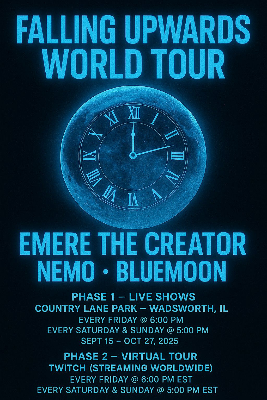 BLUEMOON FALLING UPWARDS : THE WORLD TOUR
