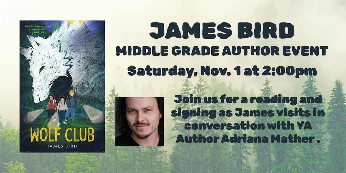 James Bird Author Event