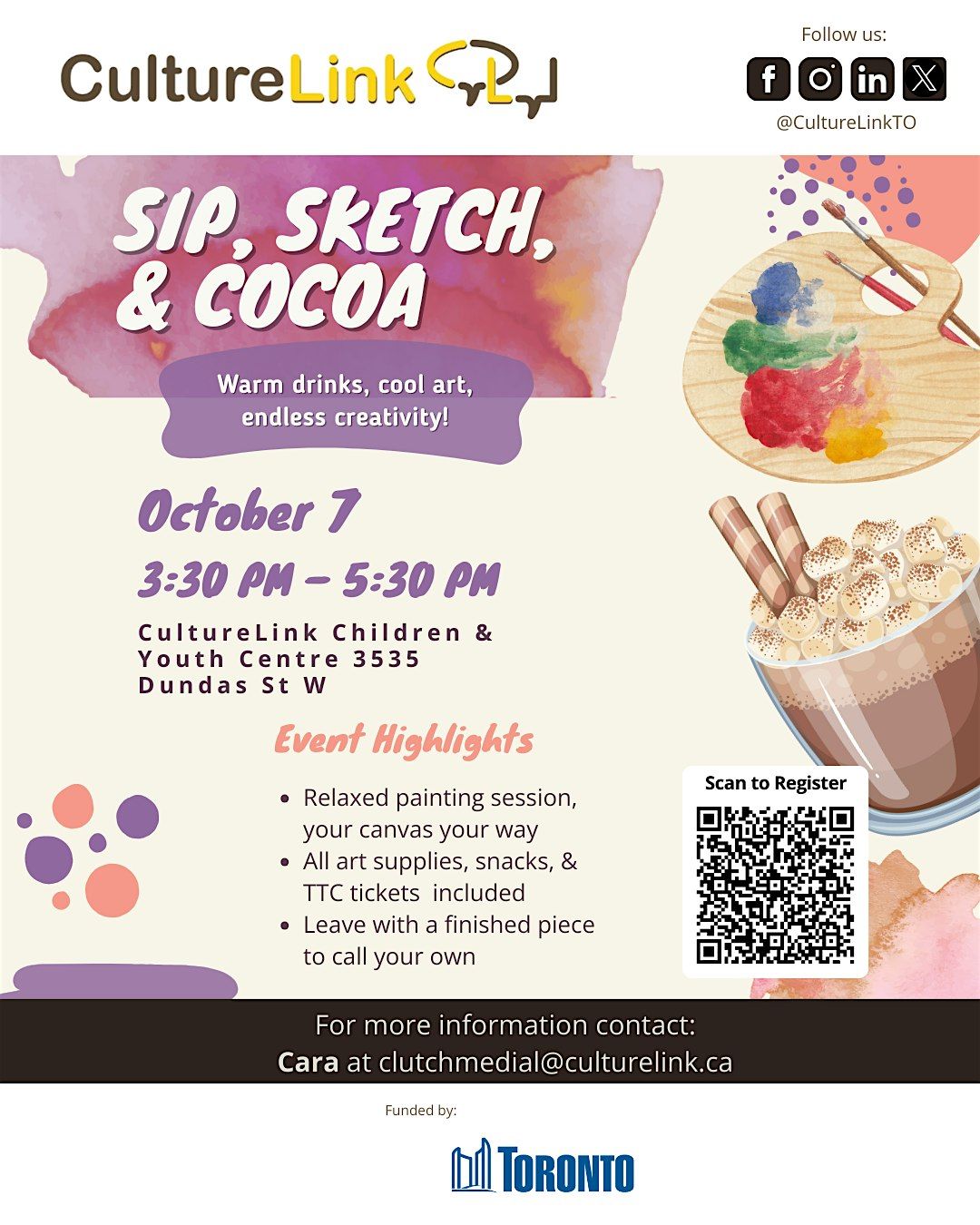 Sip, Sketch, & Cocoa