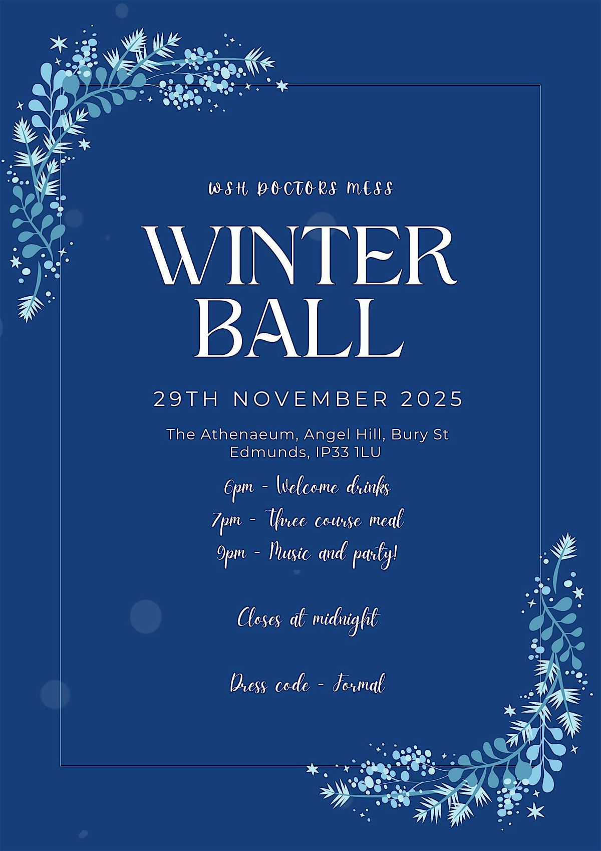 WSH Doctors' Mess Winter Ball 2025