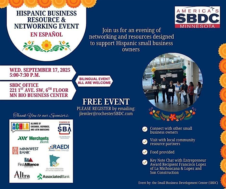 Hispanic Business Resource and Networking Event