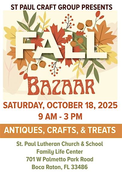 Fall Bazaar - Antiques, Crafts, Food