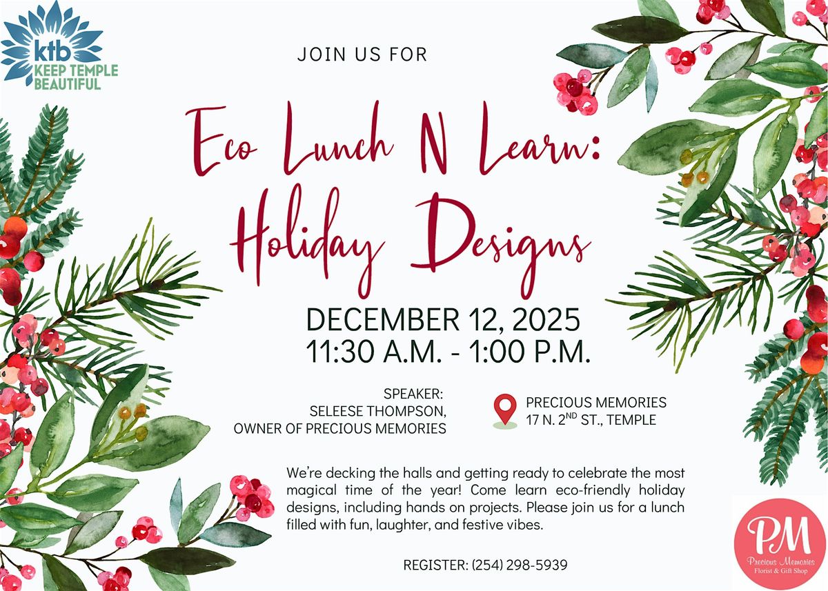 Eco Lunch N Learn: Holiday Designs