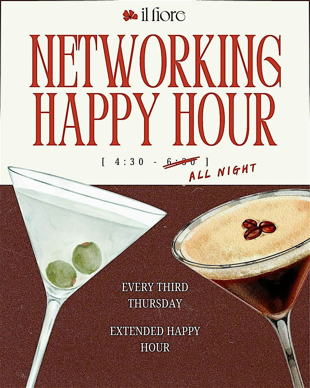 Networking Happy Hour at il Fiore Bryn Mawr - December Third Thursday