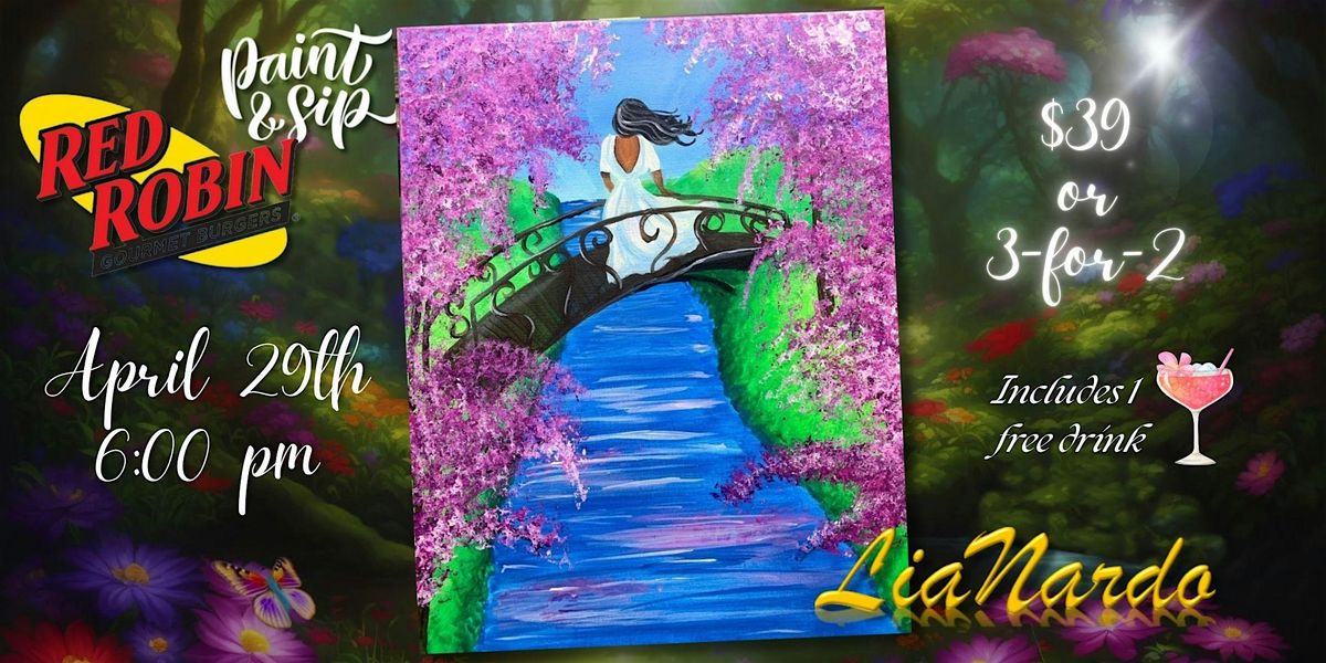 Paint Among the Blossoms at Red Robin w/LiaNardo Mobile Paint & Sip at ...