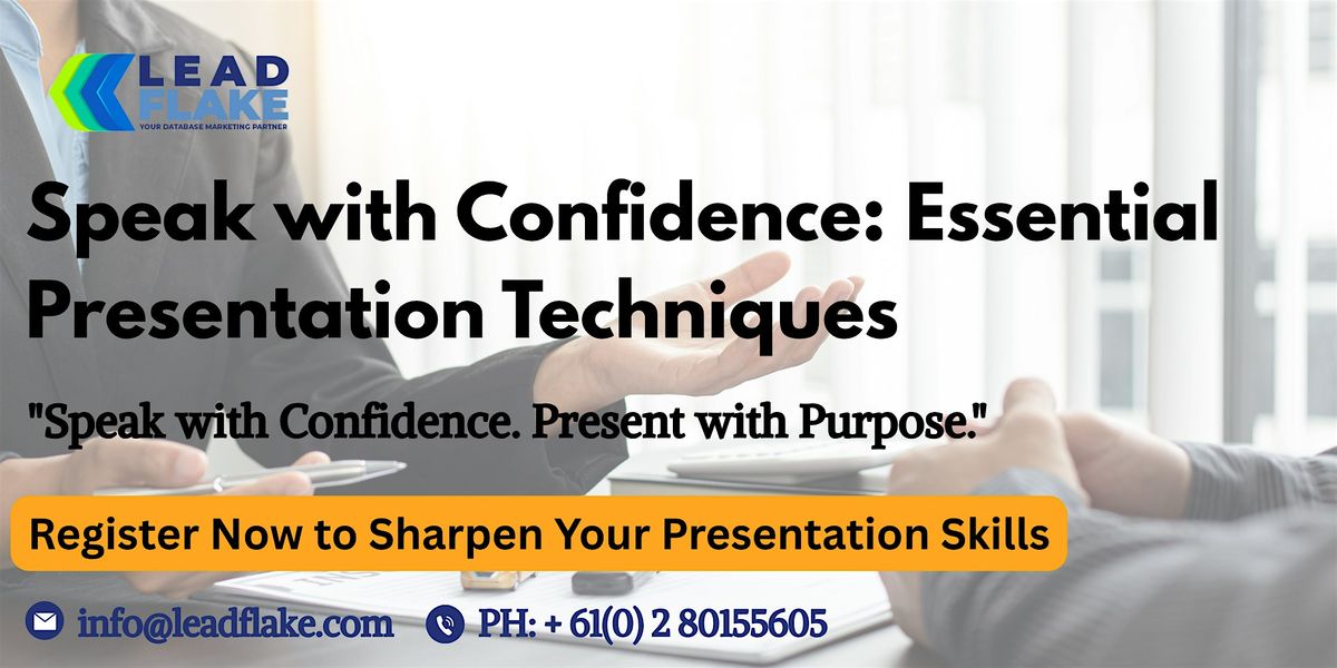 Effective Presentation Techniques Workshop in Auckland