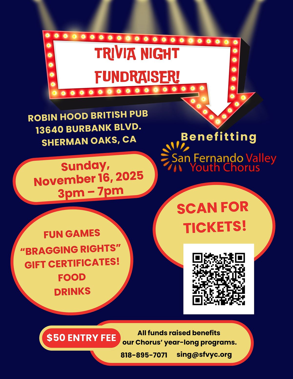 SFVYC Trivia Night Fundraiser