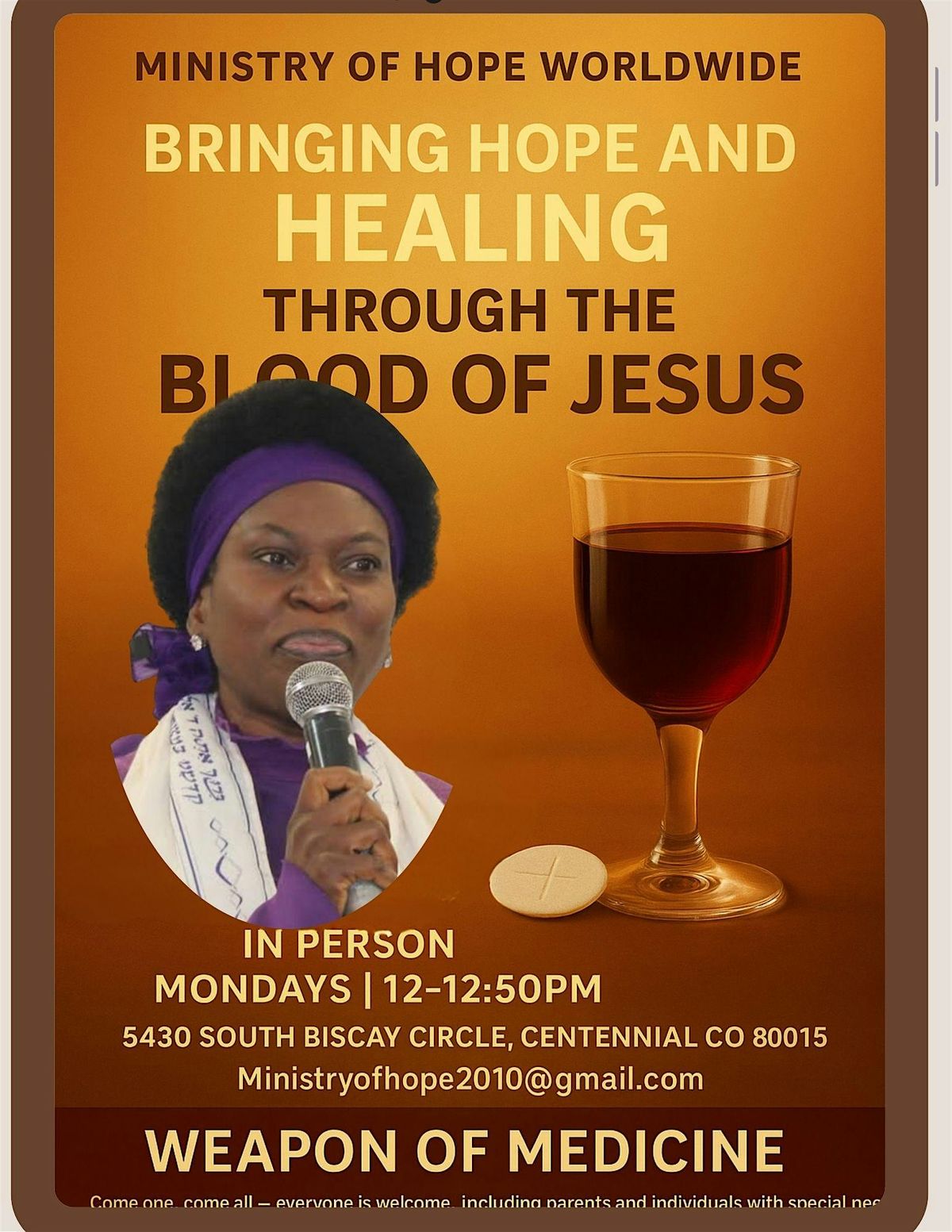 WEAPON OF MEDICINE: UNDERSTANDING THE POWER OF THE BLOOD