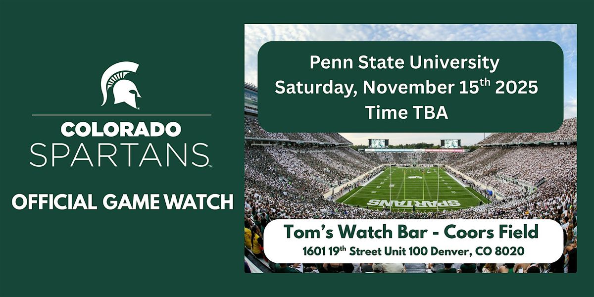 Michigan State vs. Penn State Official Football Game Watch