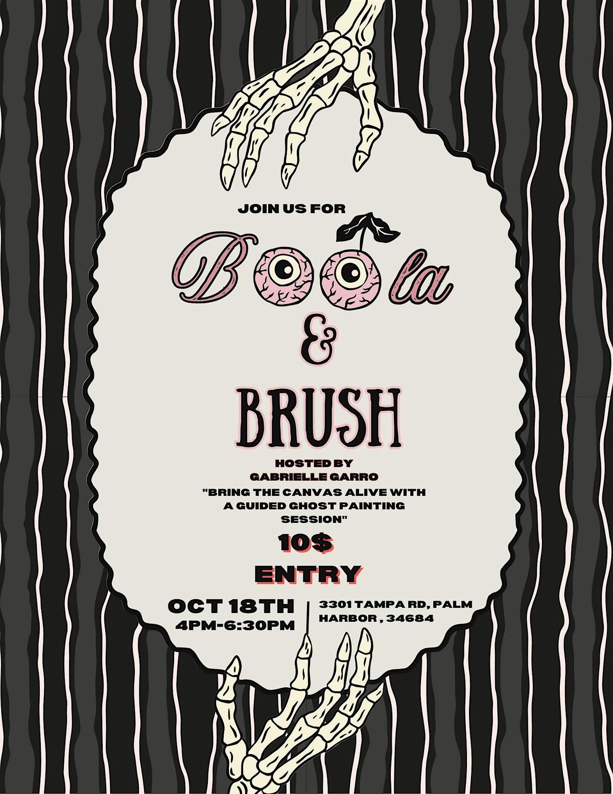 Boo-la and Brush! Guided Spooky Ghost Painting with Gabrielle!