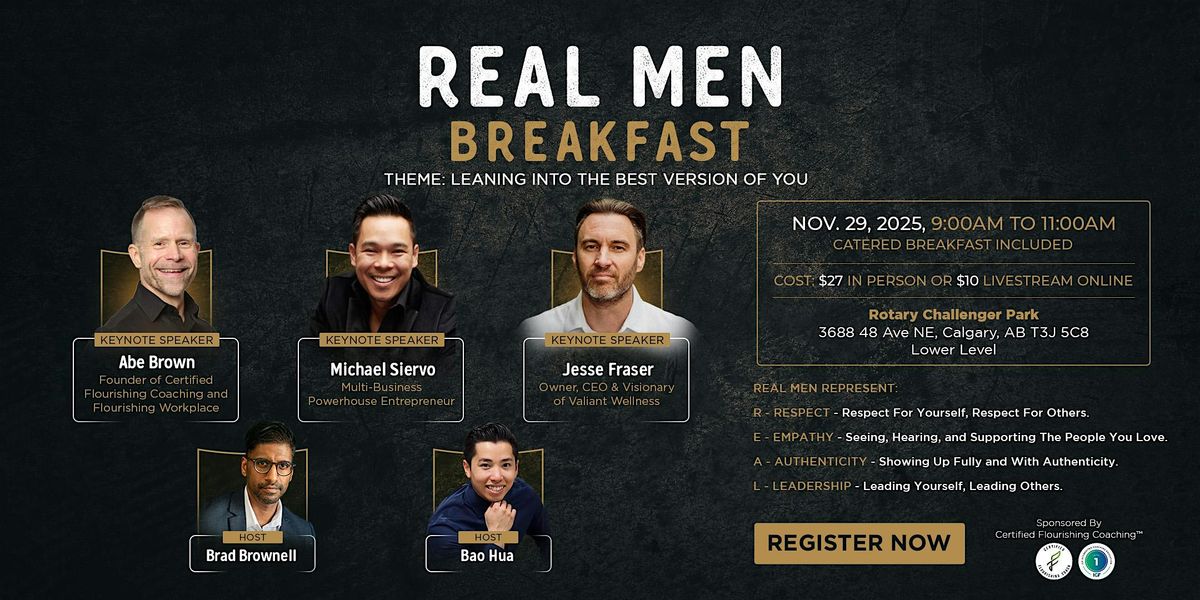 R.E.A.L. Men Breakfast - Leaning Into The Best Version of You