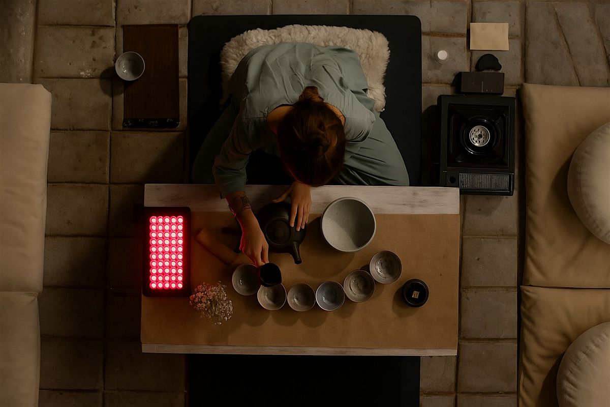 Tea Ceremony with PEMF and red light therapy experience