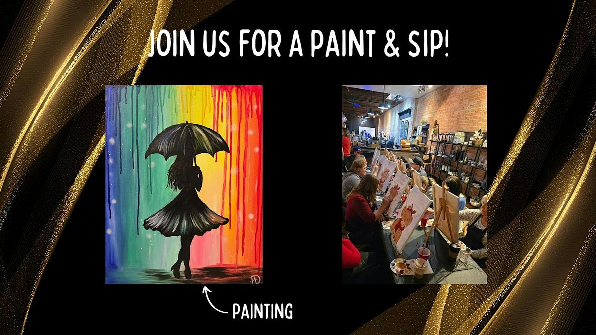 Paint & Sip - Rainbow Silhouette