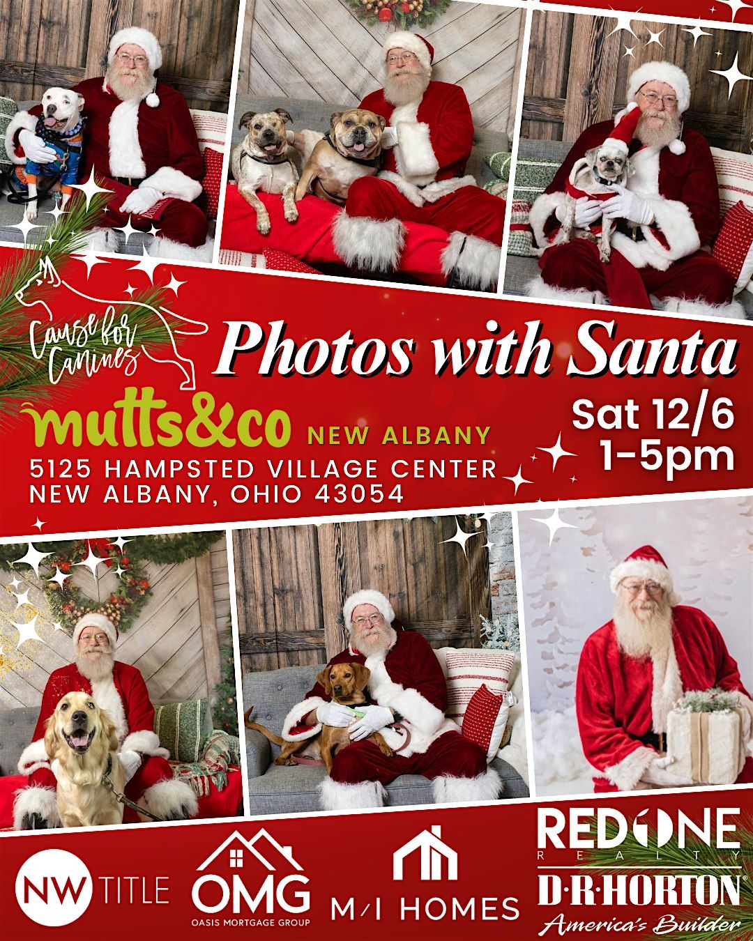 Holiday Photos with Santa benefitting Cause for Canines! (New Albany)
