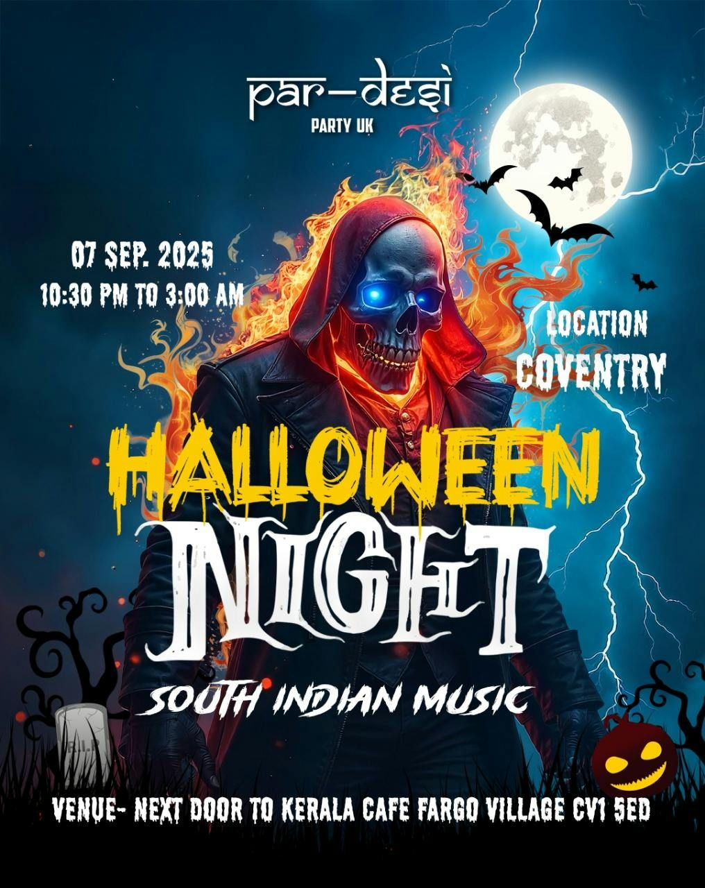 \ud83c\udf83 Liverpool Halloween Night \u2013 South Indian Music \ud83c\udfb6