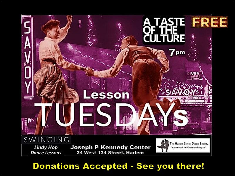 Harlem Tuesdays: FREE Swinging Lindy Hop Class!