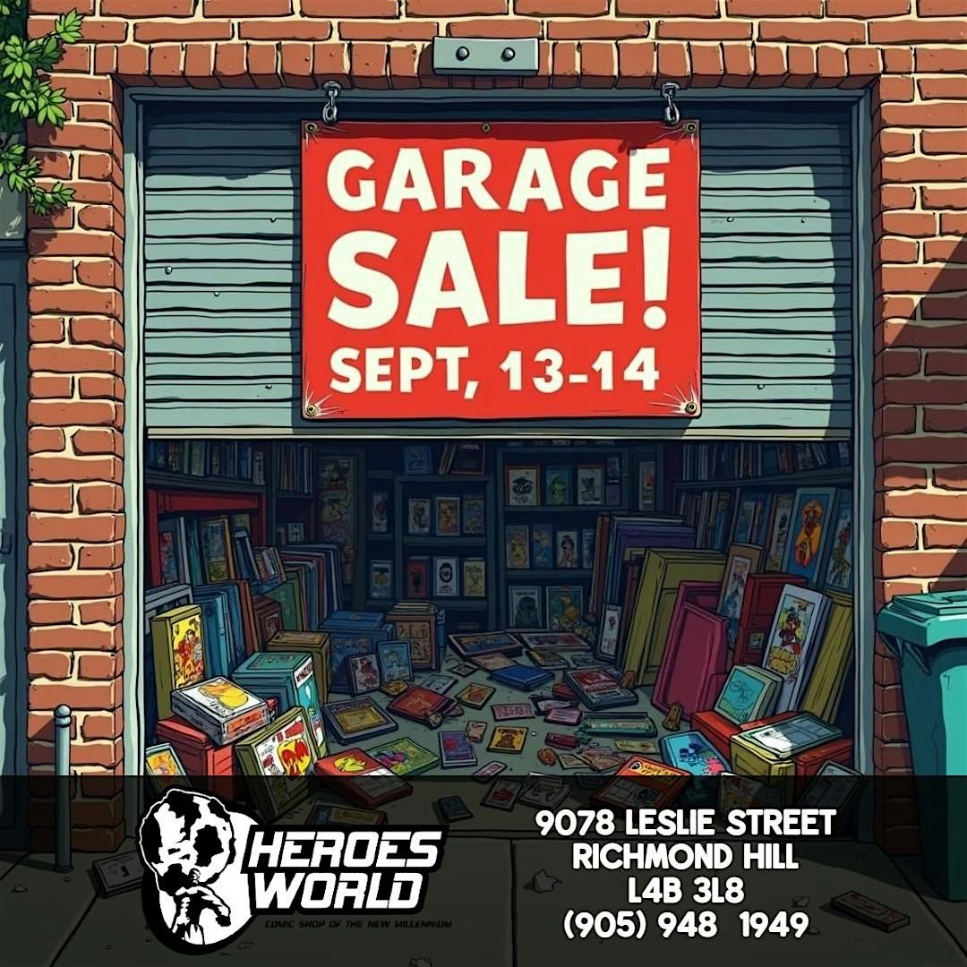Heroes World Annual Garage Sale