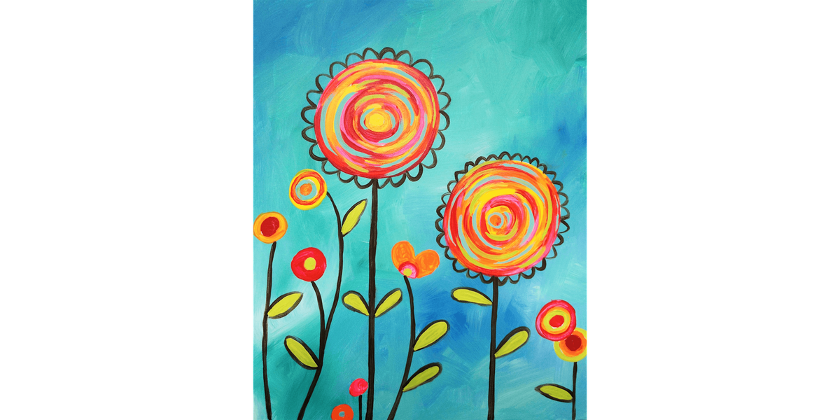 Pinwheel Blooms - Paint and Sip in San Francisco | Classpop!\u2122