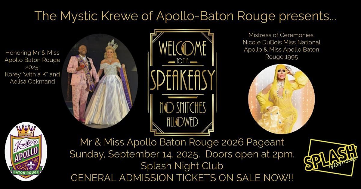 Mr & Miss Apollo Baton Rouge 2026 Pageant