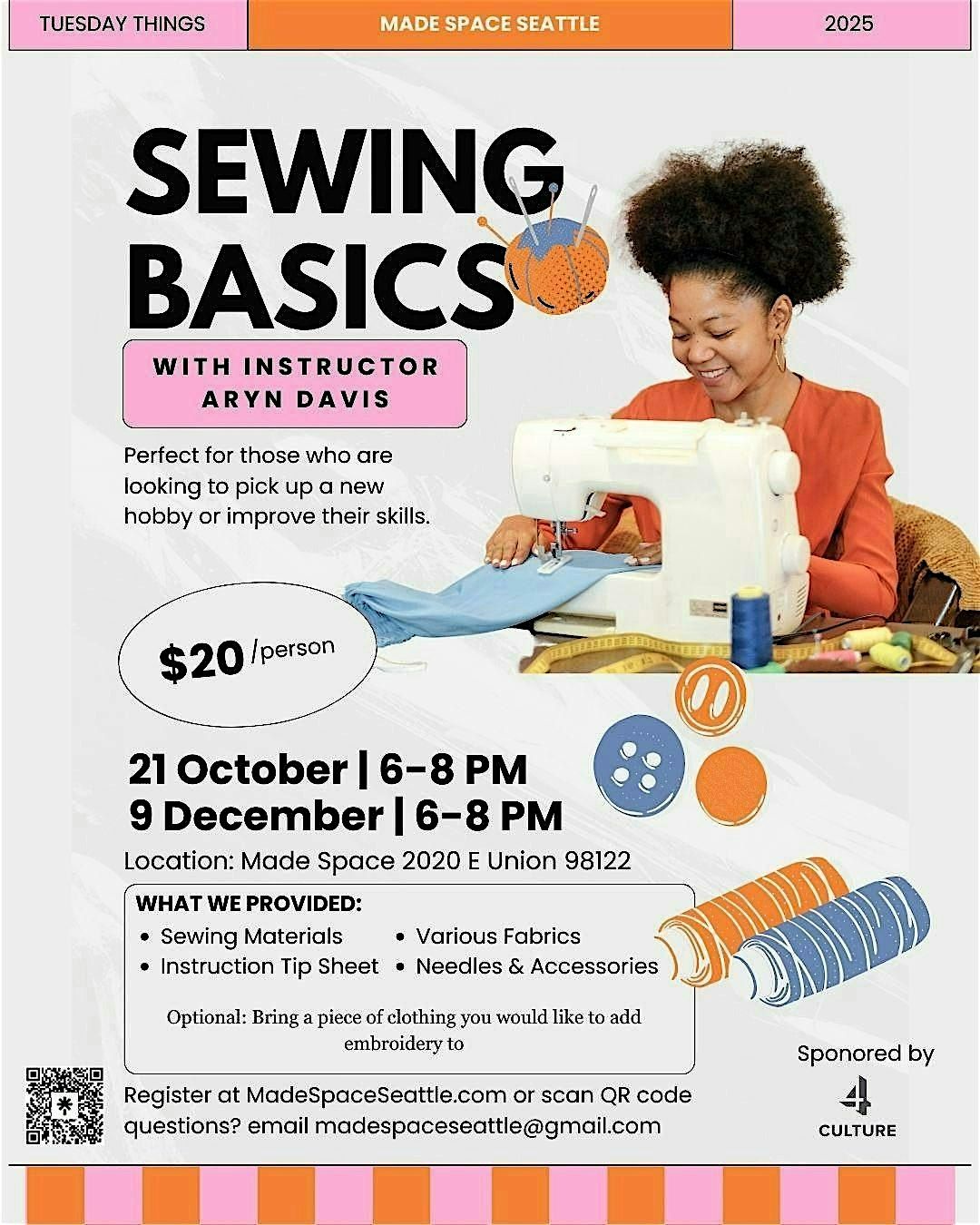 #TuesdayThings: Sewing Basics with Aryn Davis