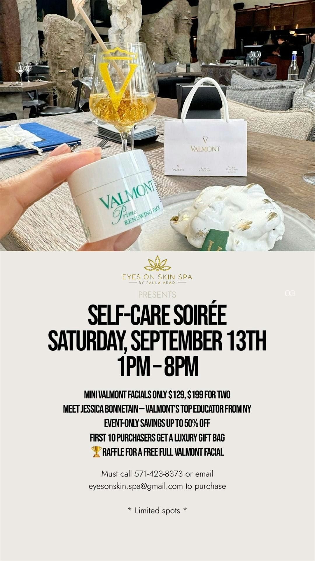 Exclusive Spa Event: Self-Care Soir\u00e9e at Eyes on Skin Spa *LIMITED SPOTS*