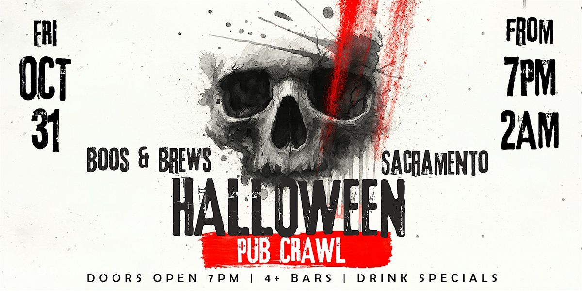 Boos & Brews Halloween Pub Crawl Sacramento 2025
