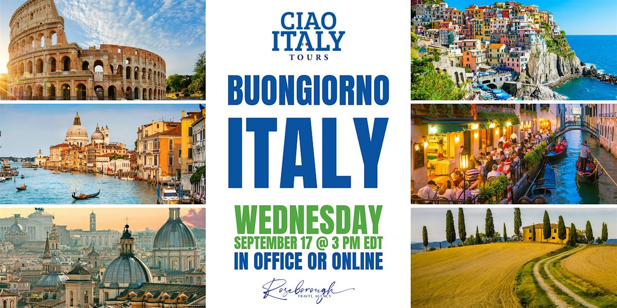 Buongiorno Italy with Ciao Italy Tours