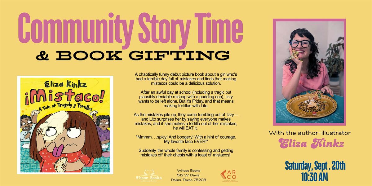 Community Story Time & Book Gifting: Mistaco!