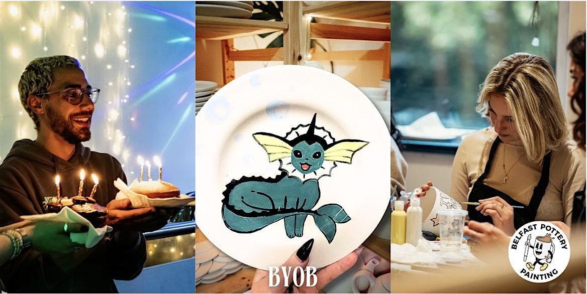 Pok\u00e9mon Themed Pottery Painting