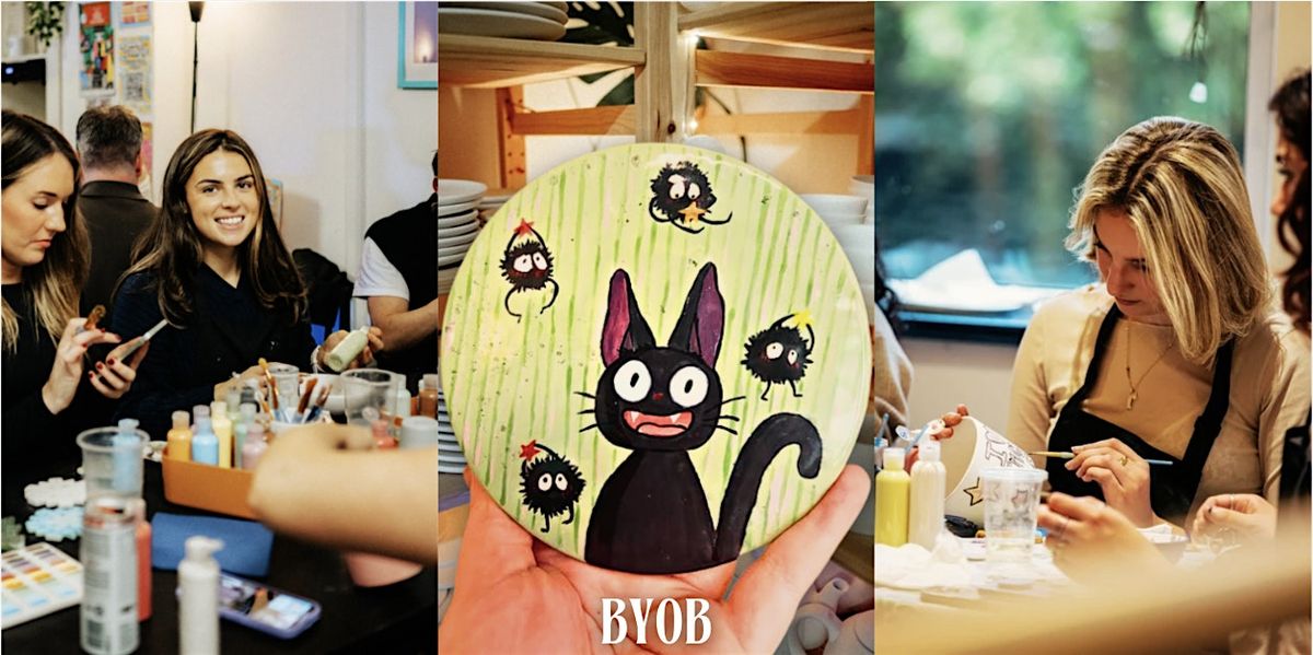 Studio Ghibli Themed Pottery Painting