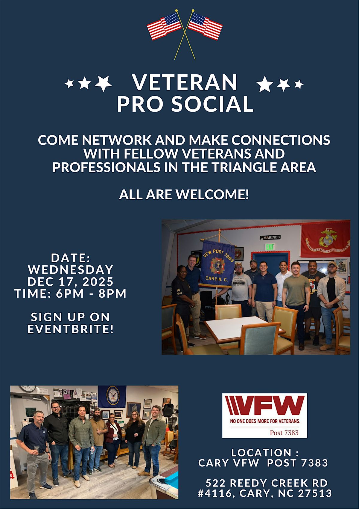 Veteran Professional Social - Triangle Area December 2025