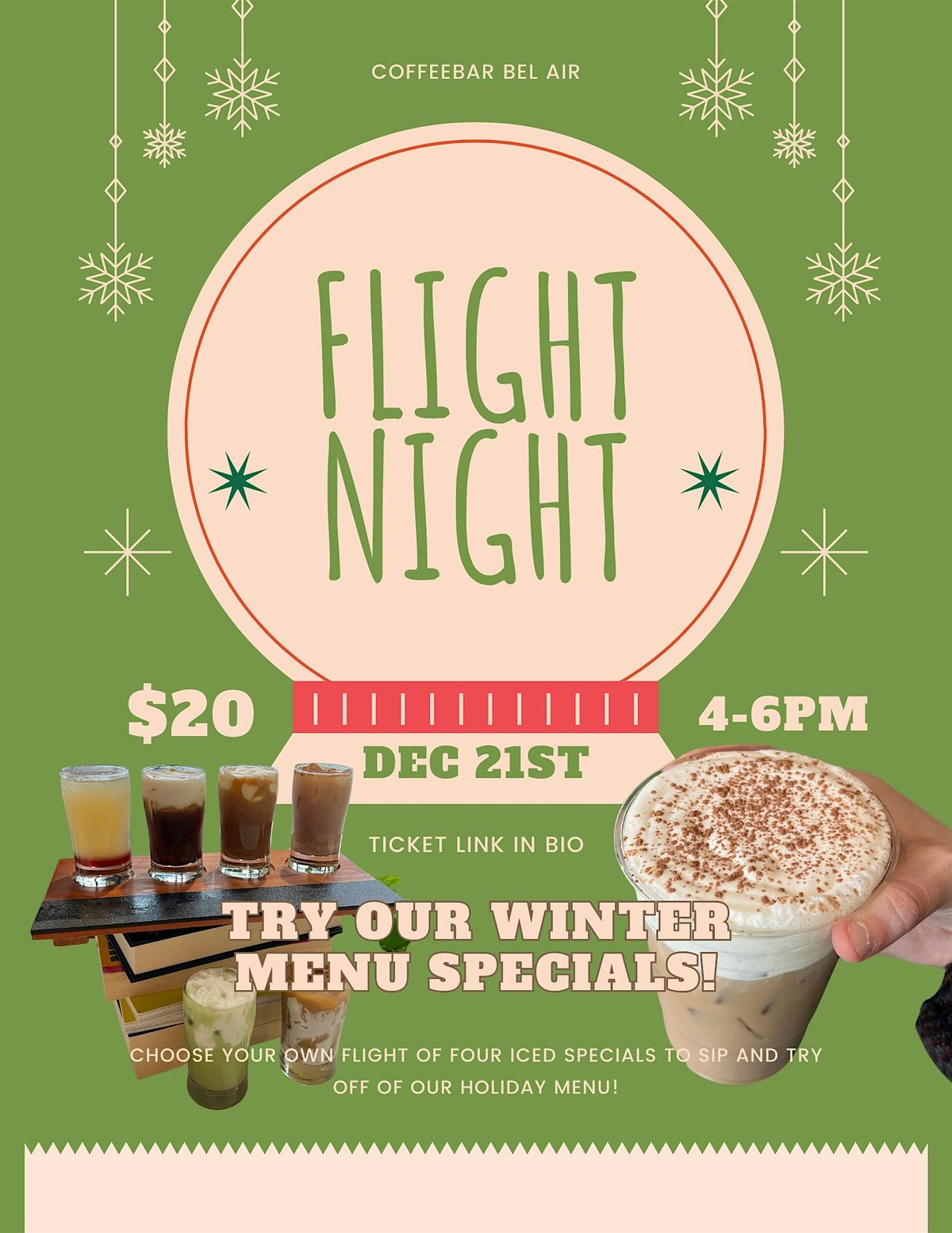 Holiday Menu Flight Night