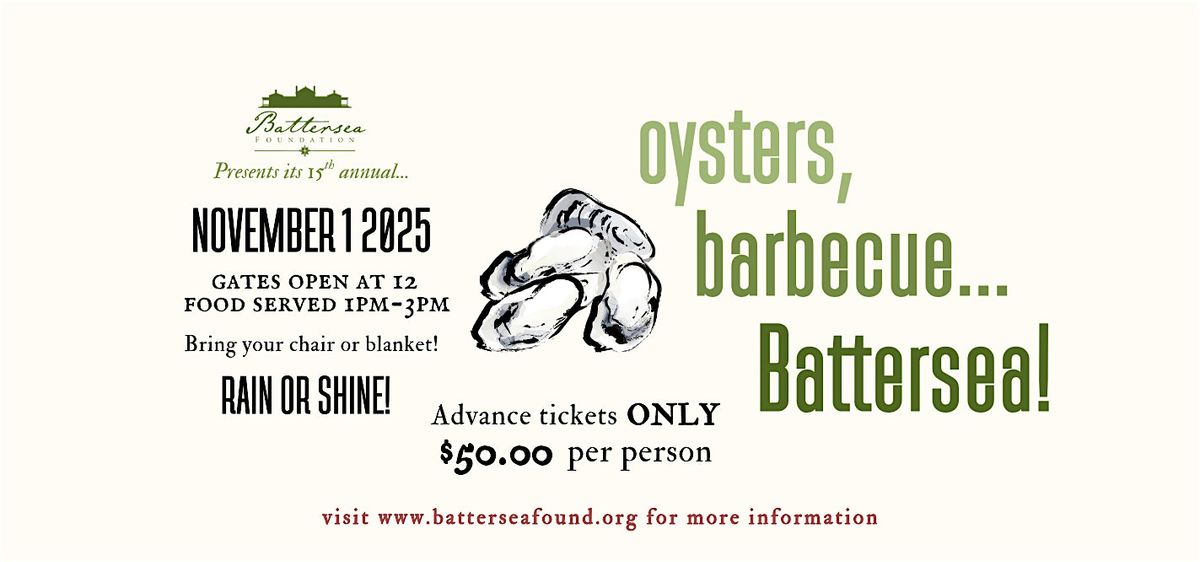 Oysters, Barbecue...Battersea!