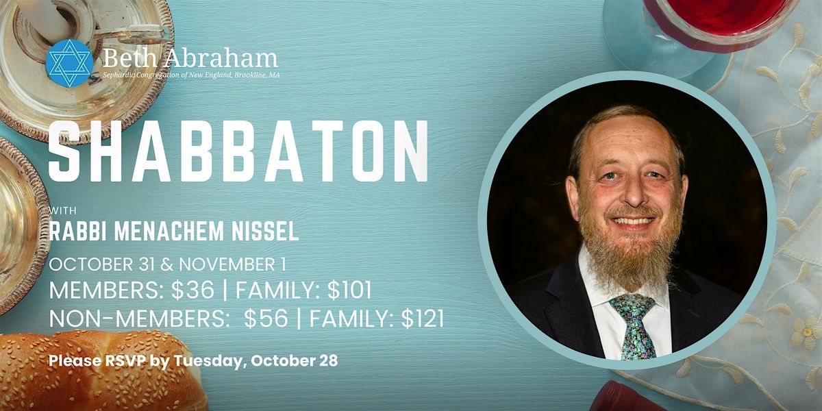 Shabbaton with Rabbi Menachem Nissel