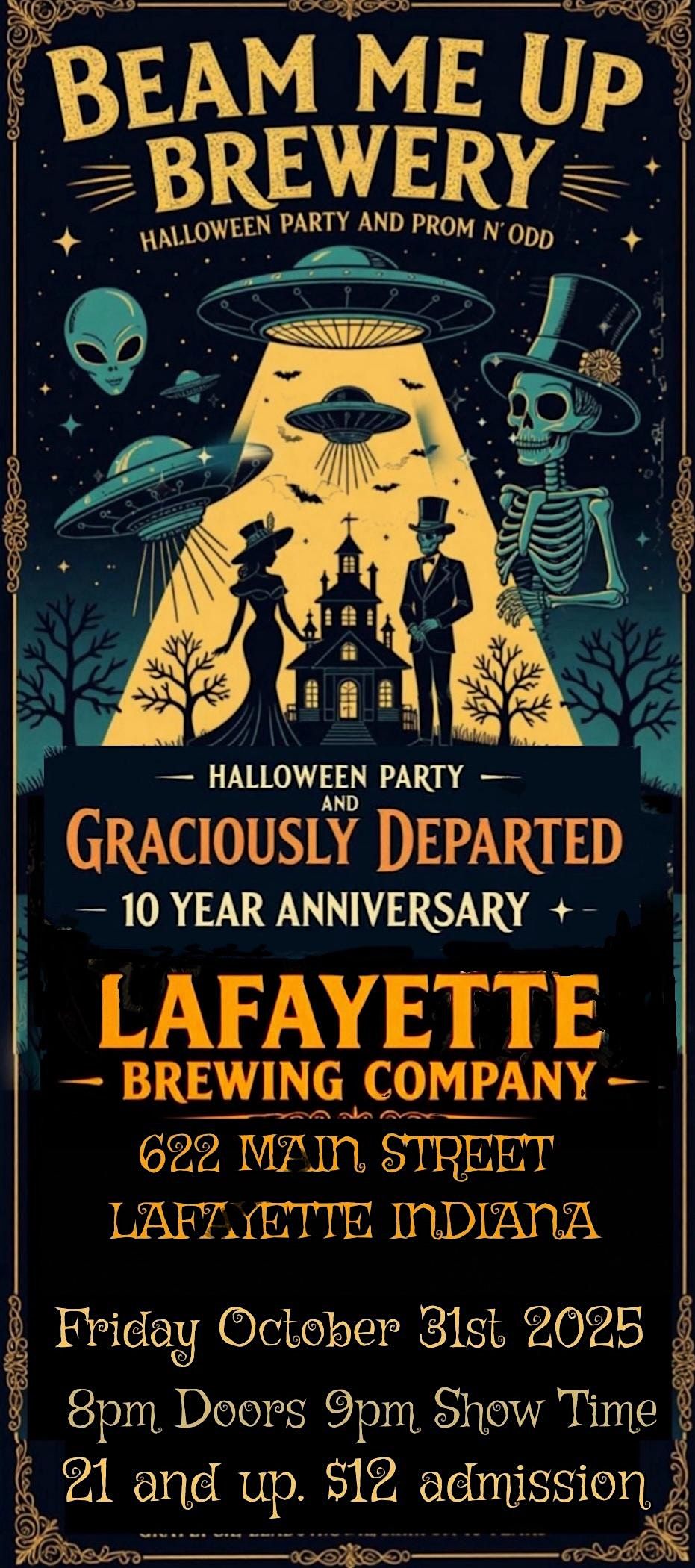 Beam Me Up Brewery Graciously Departed Halloween Show