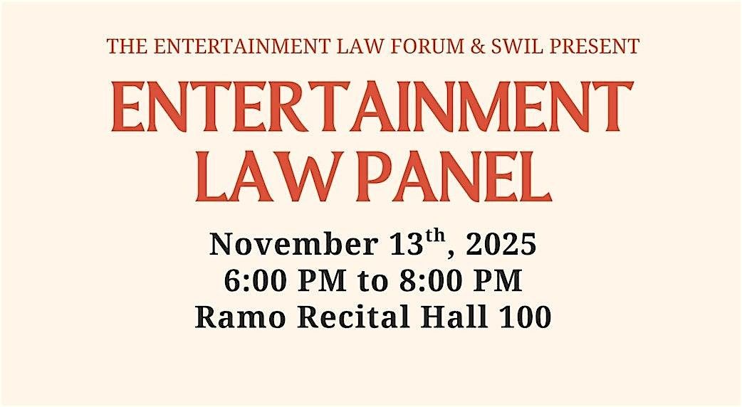 The Entertainment Law Forum: Series Kickoff