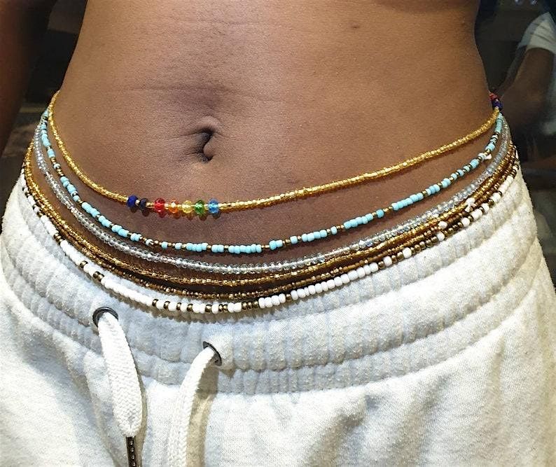 Painting w\/ Waist Beads