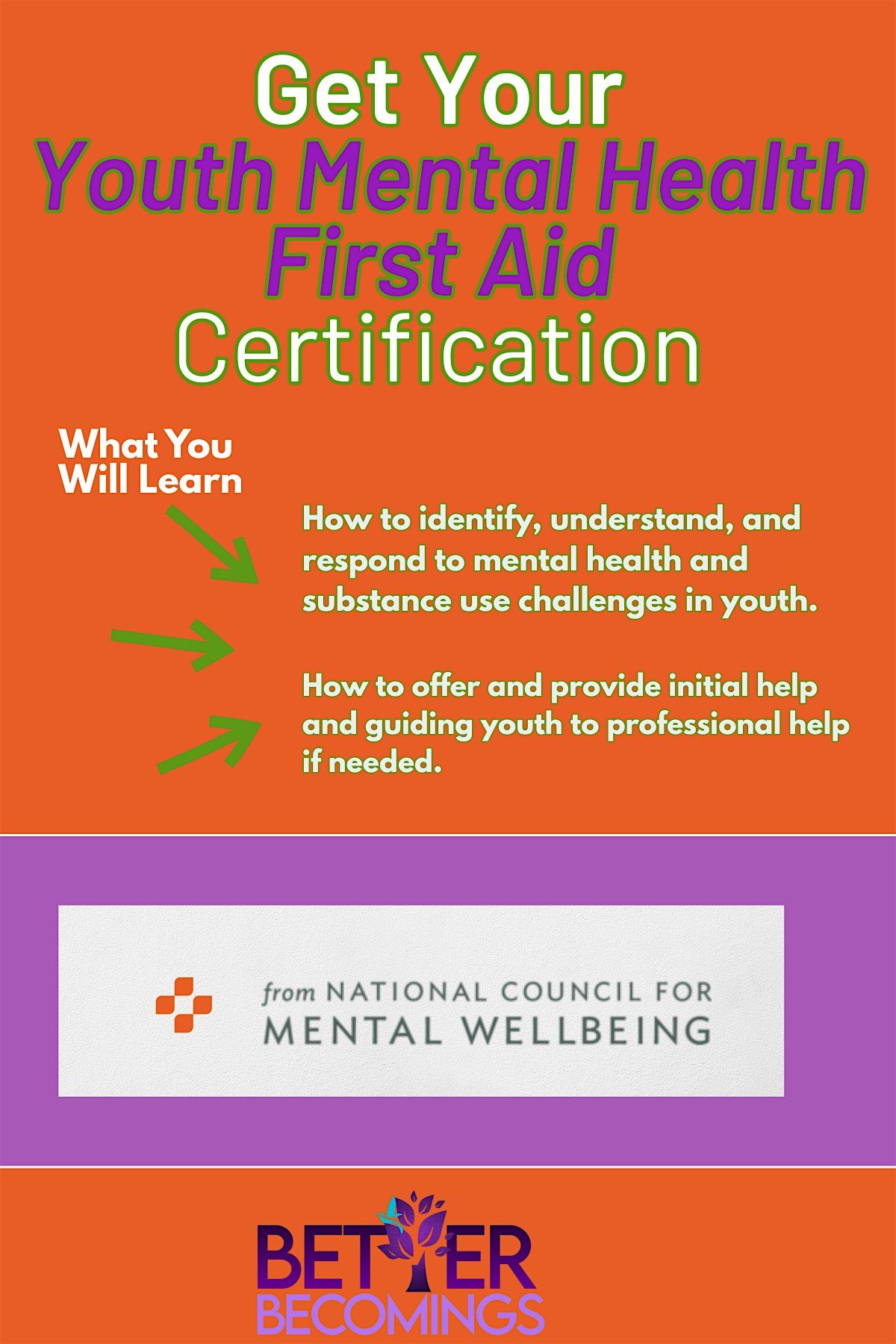 Youth Mental Health First Aid Certification Course