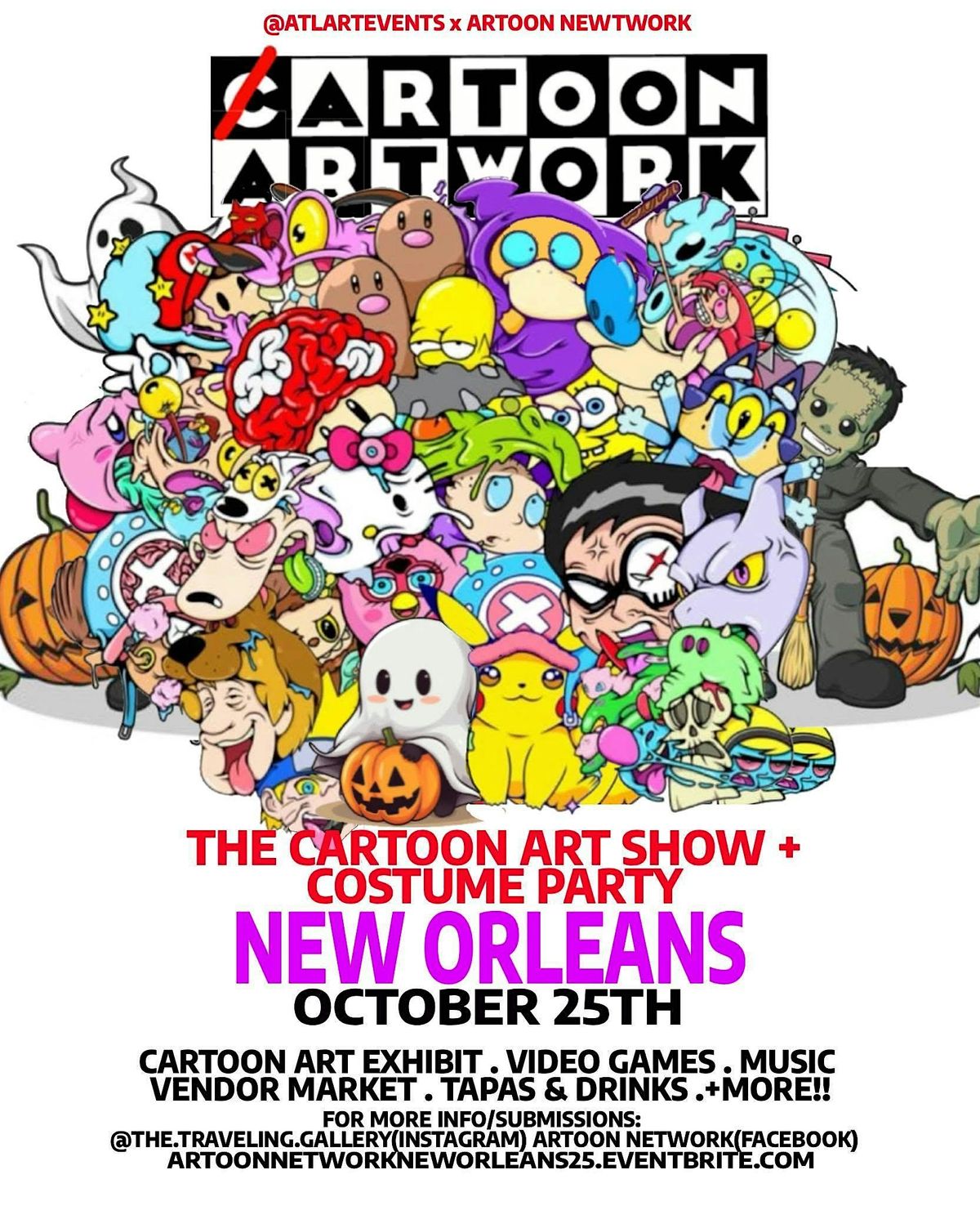 ARTOON NETWORK : The Cartoon Art Show + Costume Party: NOLA