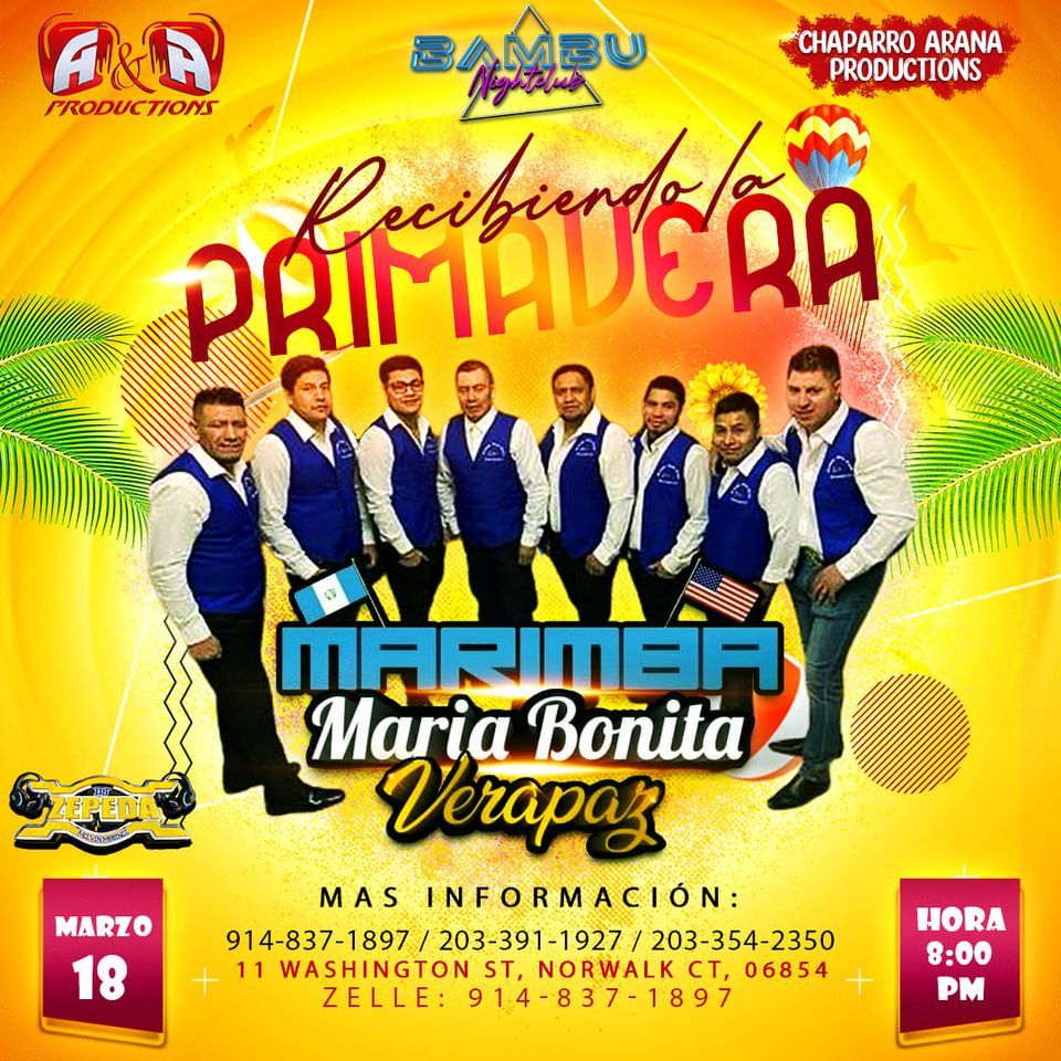 ??Marimba Maria Bonita Verapaz Bambu Norwalk, CT March